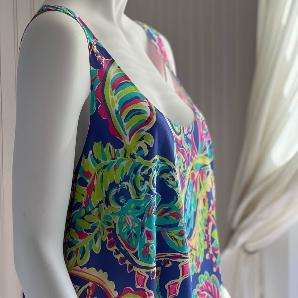 NWT Lilly Pulitzer XL Poppy Dress In ‘Toucan Play’ Print 100% silk w/poly lining - Picture 2 of 16